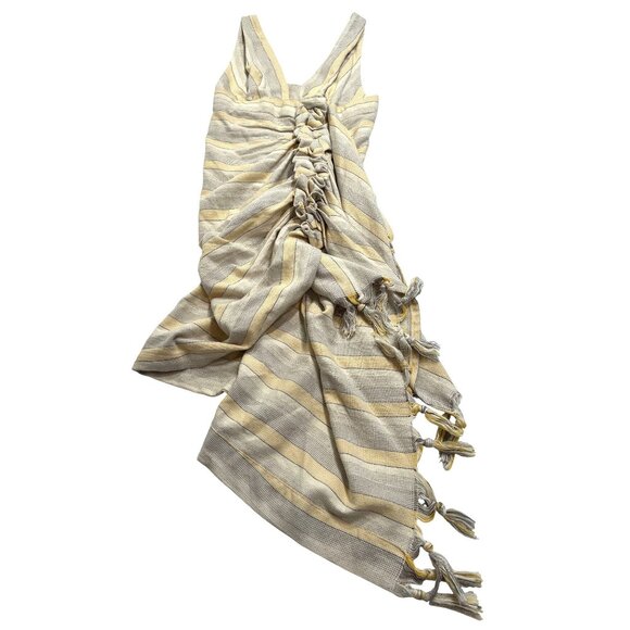 Just Bee Queen JBQ Tulum Dress Yellow Oatmeal - Picture 1 of 5